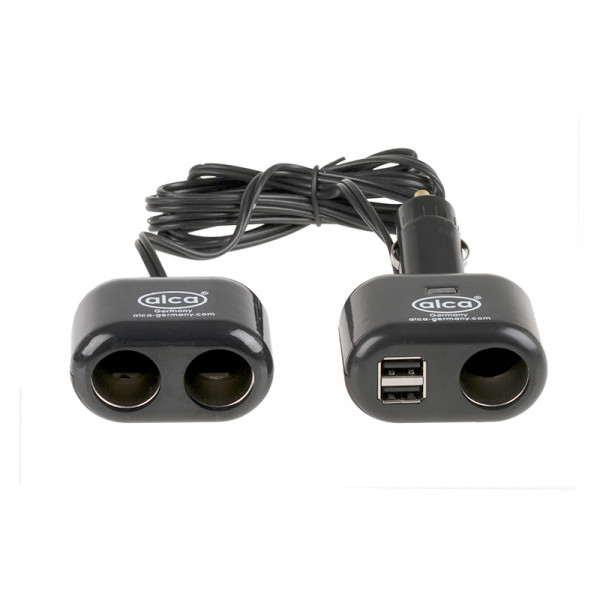 Multistecker 3 12V + 2USB