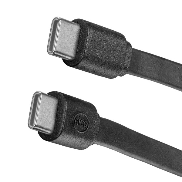 USB Typ C/Typ C Ladekabel schwarz 1m