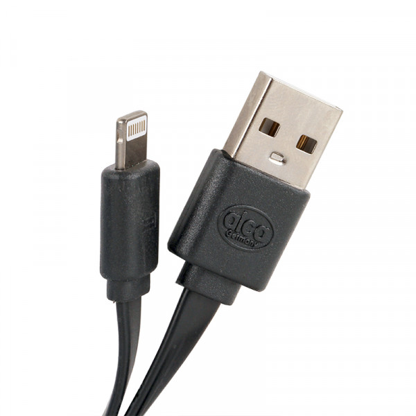 Lightning USB 2.0 Ladekabel Schwarz