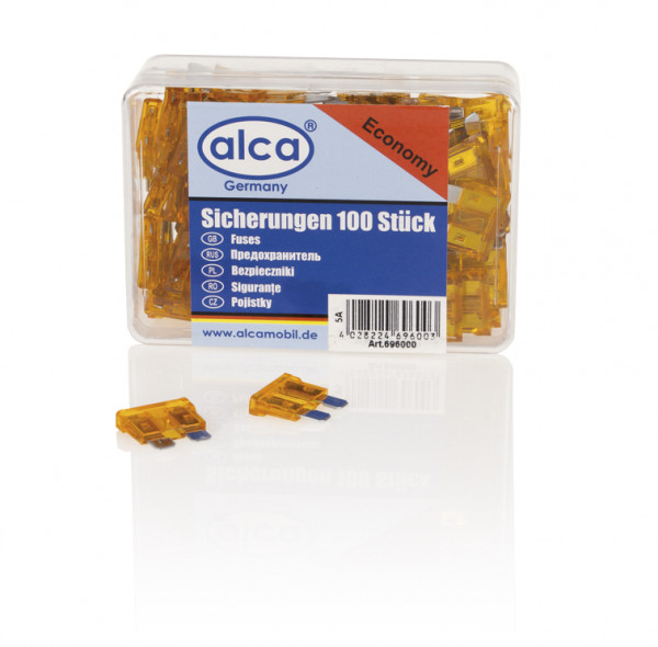 Flach-Sicherungen 5 A; 100 St. Economy Box