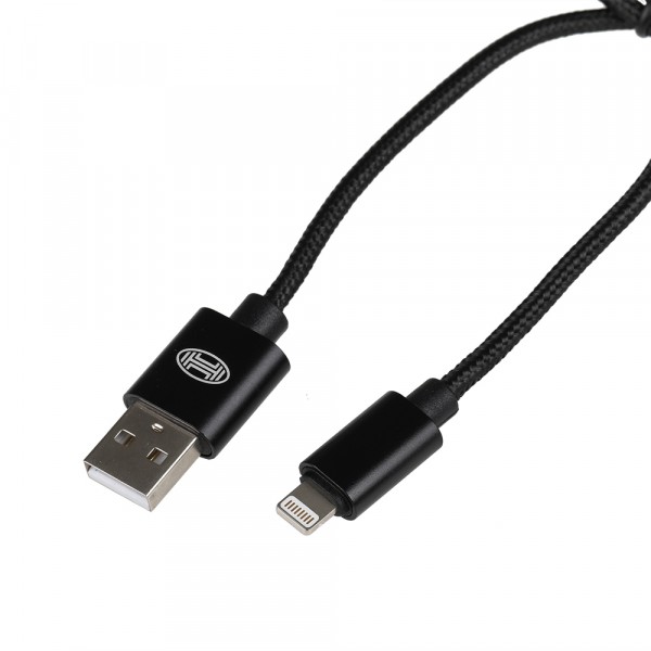 Premium Lightning USB Ladekabel schwarz 2m