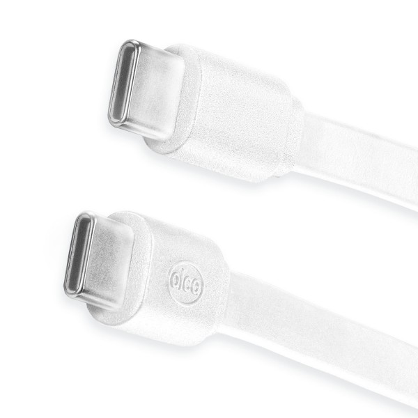 USB Typ C/Typ C Ladekabel weiß 1m